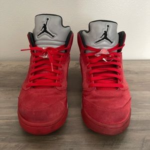 jordan 5 retro red suede